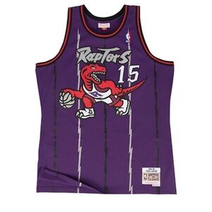 Mitchell & Ness Vince Carter Toronto Raptors purple basketball jersey Sz 2XL NWT